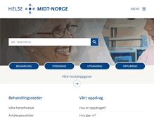 Tablet Screenshot of helse-midt.no